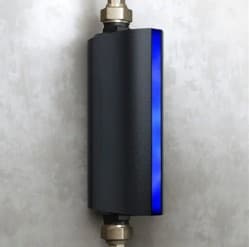 Smart water valve with shutoff installed on a main water line